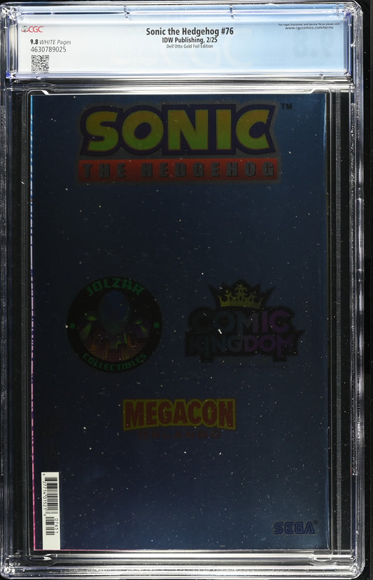 Sonic the Hedgehog #76 - Dell'Otto Gold Foil Edition Cover - CGC 9.8
