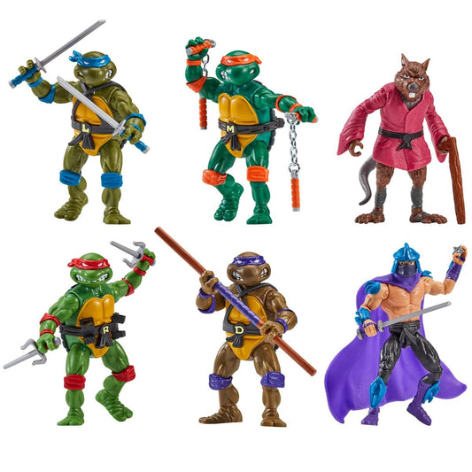 Teenage Mutant Ninja Turtles : Classic 4" Remastered Figure Bundle - 6 Pack