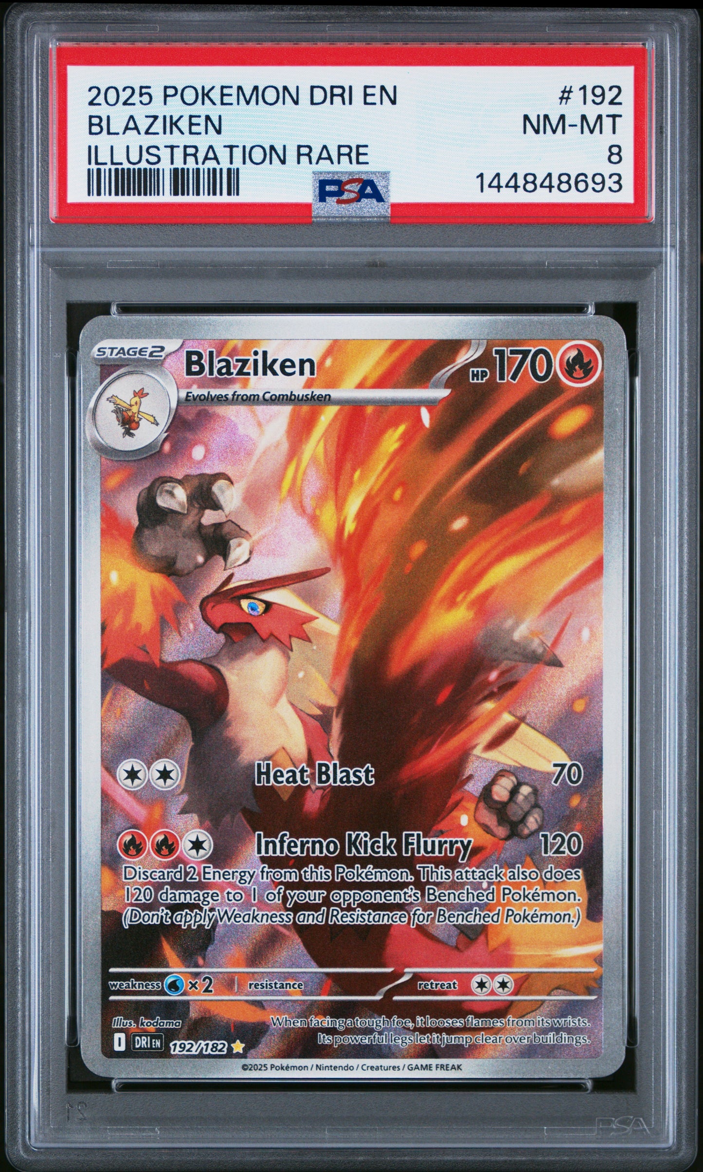 Blaziken - #192/182 IR - PSA 8