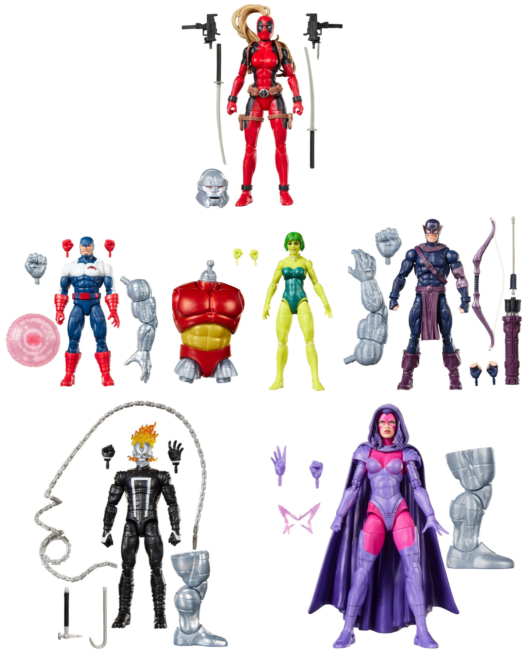 Marvel Legends Series Box (Roger Bochs), Build-A-Figure (6 Figure Set)
