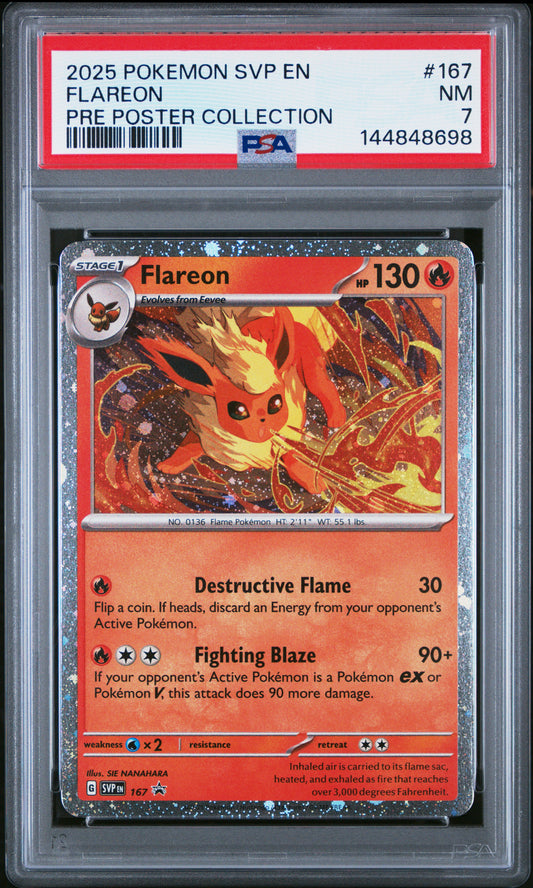 Flareon - #167 (Cosmos Holo) - PSA 7