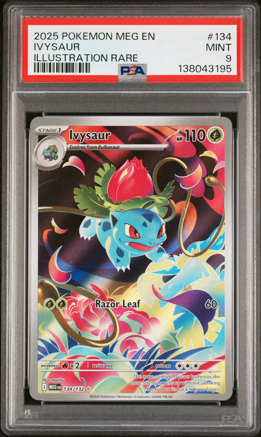 Ivysaur - #134/132 Illustration Rare - PSA 9