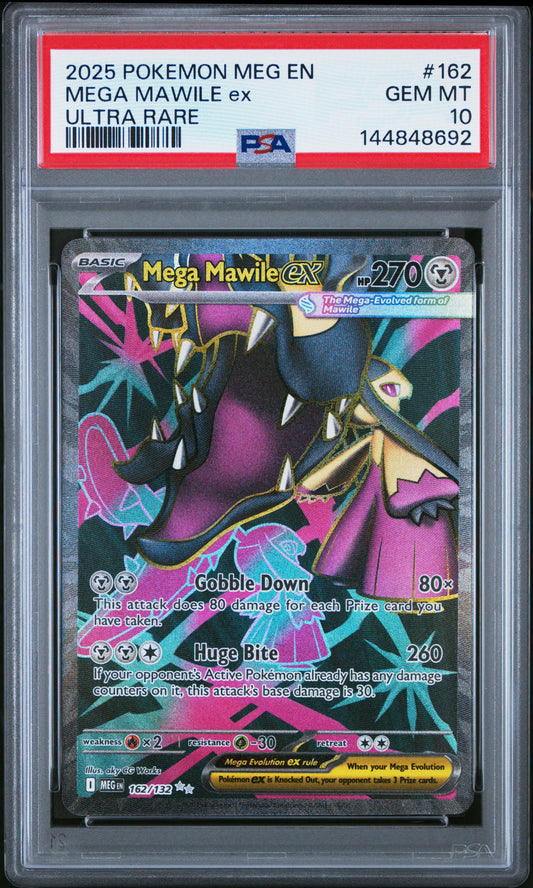 Mega Mawile ex - #162/132 UR - PSA 10