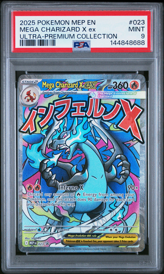 Mega Charizard X ex - #023 Promo - PSA 9