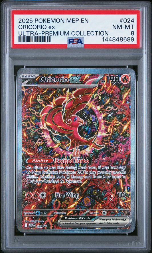 Oricorio ex - #024 Promo - PSA 8
