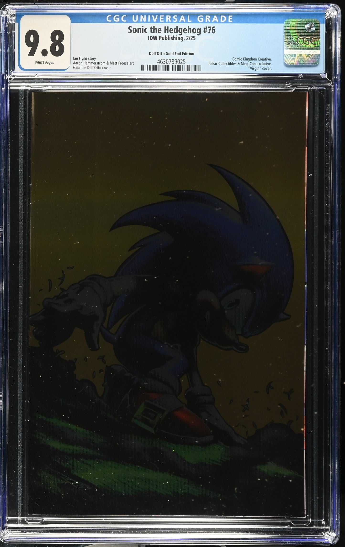 Sonic the Hedgehog #76 - Dell'Otto Gold Foil Edition Cover - CGC 9.8