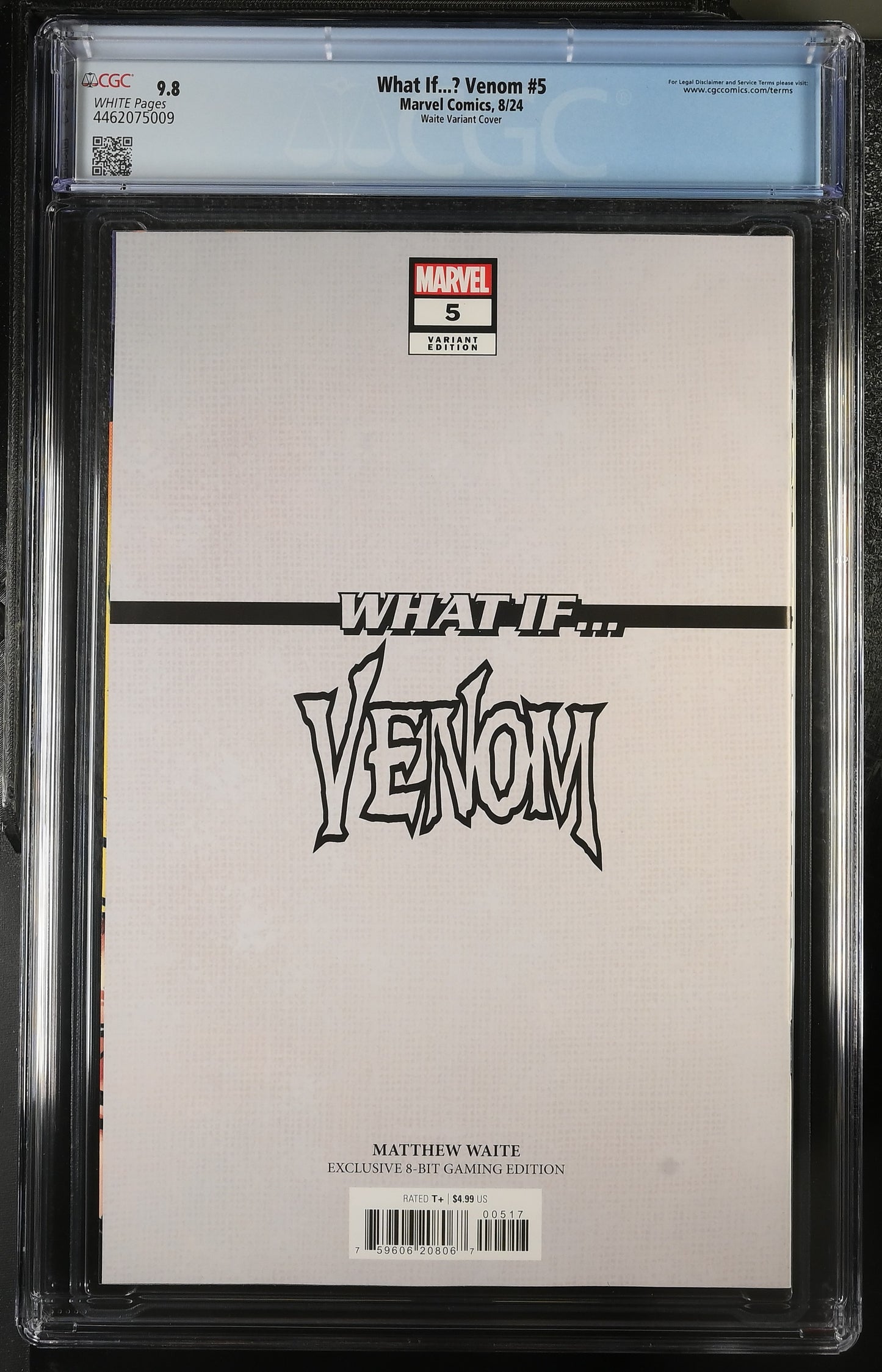 What If...? Venom #5 (2024) - Moon Knight 8-Bit Gaming Variant Cover - CGC 9.8