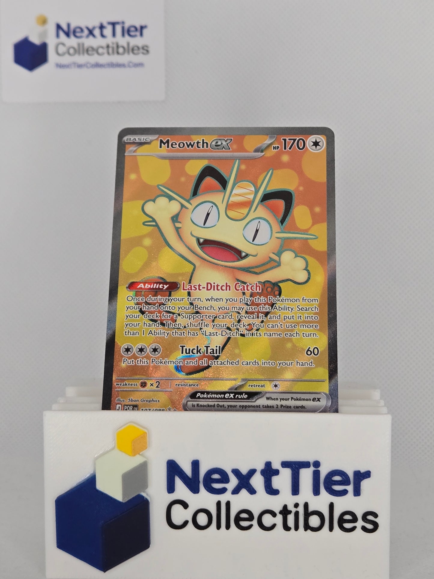 Meowth Ex - #107 - Full Art